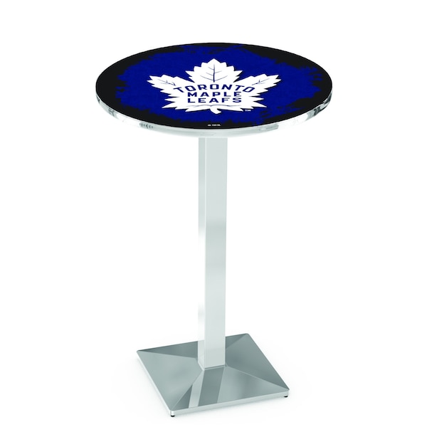 42" Chrome Toronto Maple Leafs Pub Table